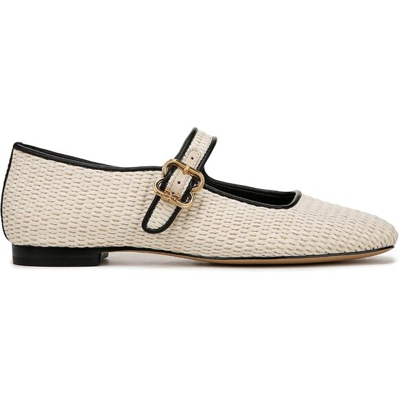 Sam Edelman Womens Linen Raffia Polyester Closed Pointed Toe Ballet Flat Shoes - Picture 7 of 7